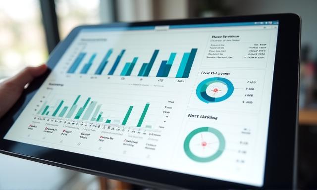 Clean interactive UI dashboard design